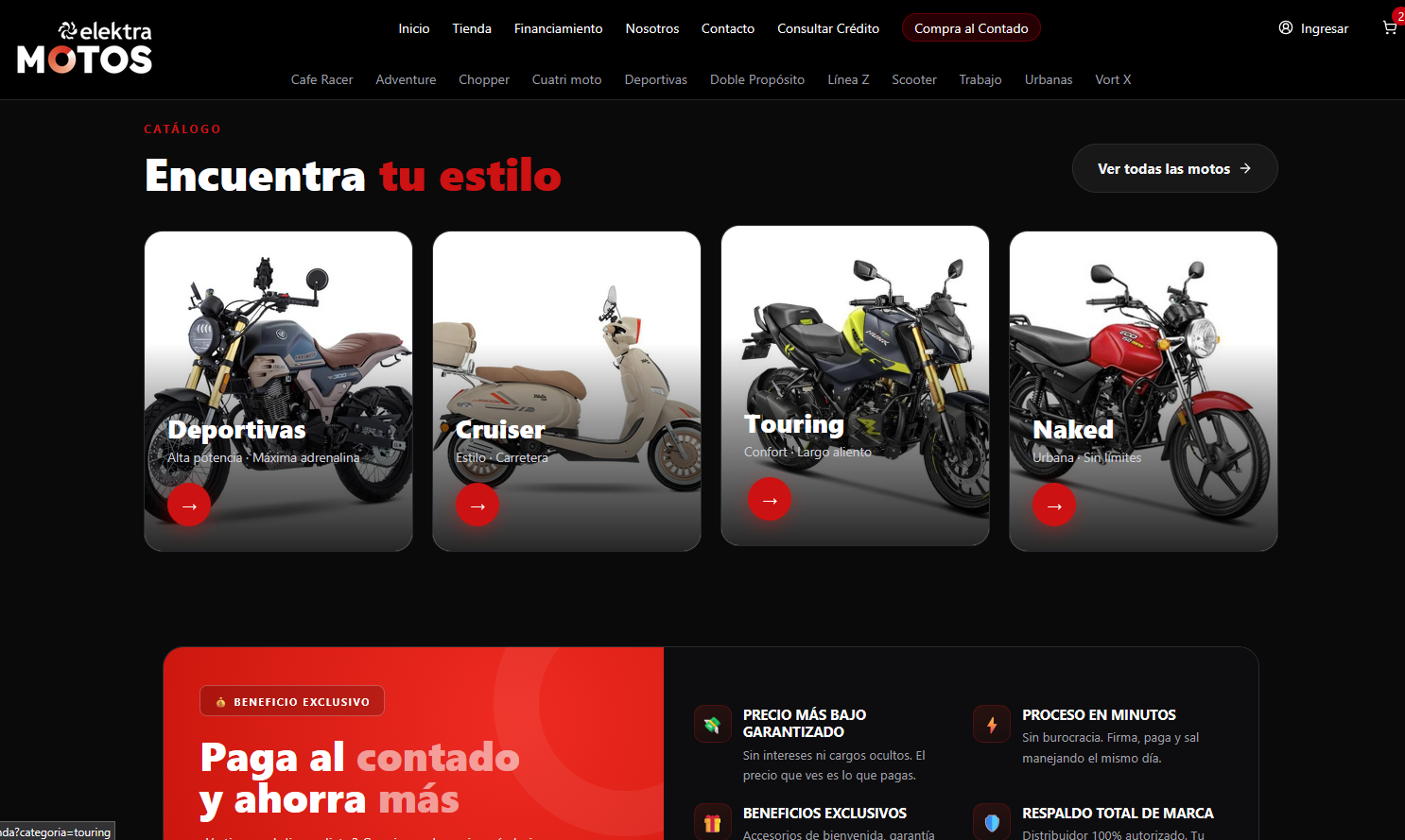 Elektra Motos Dolores Otero — E-commerce motos